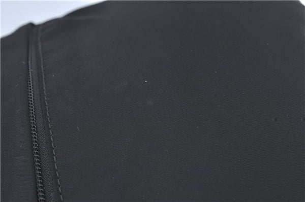 Authentic PRADA Nylon Tessuto Leather Backpack 2VZ025 Black J1802