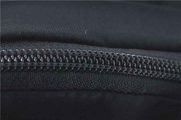 Authentic PRADA Nylon Tessuto Leather Backpack 2VZ025 Black J1802