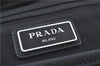 Authentic PRADA Nylon Tessuto Leather Backpack 2VZ025 Black J1802