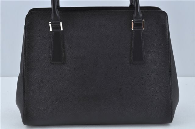 Authentic BURBERRY Vintage Leather Shoulder Hand Bag Purse Black J1803