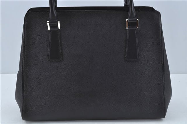 Authentic BURBERRY Vintage Leather Shoulder Hand Bag Purse Black J1803