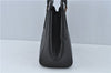 Authentic BURBERRY Vintage Leather Shoulder Hand Bag Purse Black J1803