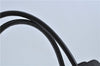 Authentic BURBERRY Vintage Leather Shoulder Hand Bag Purse Black J1803
