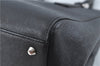 Authentic BURBERRY Vintage Leather Shoulder Hand Bag Purse Black J1803