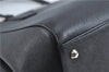 Authentic BURBERRY Vintage Leather Shoulder Hand Bag Purse Black J1803