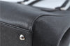 Authentic BURBERRY Vintage Leather Shoulder Hand Bag Purse Black J1803