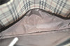 Authentic BURBERRY Vintage Leather Shoulder Hand Bag Purse Black J1803