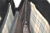 Authentic BURBERRY Vintage Leather Shoulder Hand Bag Purse Black J1803