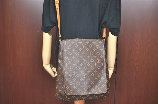 Authentic Louis Vuitton Monogram Musette Shoulder Cross Body Bag M51256 LV J1804