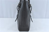 Authentic BURBERRY Vintage Shoulder Tote Bag Leather Black J1805