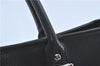 Authentic BURBERRY Vintage Shoulder Tote Bag Leather Black J1805