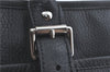 Authentic BURBERRY Vintage Shoulder Tote Bag Leather Black J1805