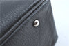 Authentic BURBERRY Vintage Shoulder Tote Bag Leather Black J1805