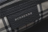 Authentic BURBERRY Vintage Shoulder Tote Bag Leather Black J1805