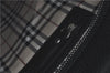 Authentic BURBERRY Vintage Shoulder Tote Bag Leather Black J1805