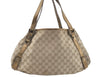 Authentic GUCCI Abbey Shoulder Tote Bag GG Canvas Leather 130736 Beige J1808