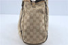 Authentic GUCCI Abbey Shoulder Tote Bag GG Canvas Leather 130736 Beige J1808