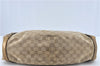 Authentic GUCCI Abbey Shoulder Tote Bag GG Canvas Leather 130736 Beige J1808