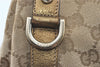 Authentic GUCCI Abbey Shoulder Tote Bag GG Canvas Leather 130736 Beige J1808
