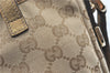 Authentic GUCCI Abbey Shoulder Tote Bag GG Canvas Leather 130736 Beige J1808