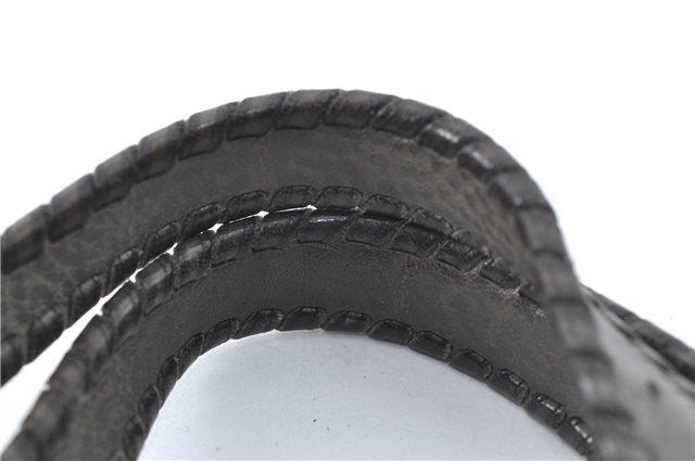 Authentic GUCCI Shoulder Tote Bag Purse Leather 218782 Gray J1810