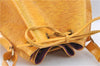 Authentic Louis Vuitton Epi Petit Noe Shoulder Bag Yellow M44109 LV J1813