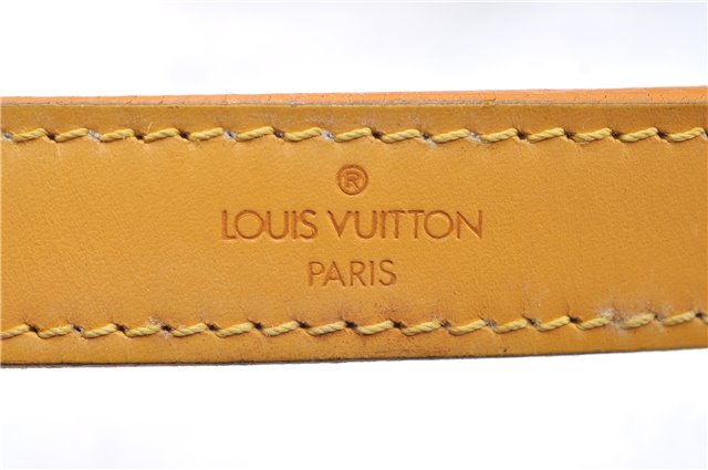 Authentic Louis Vuitton Epi Petit Noe Shoulder Bag Yellow M44109 LV J1813