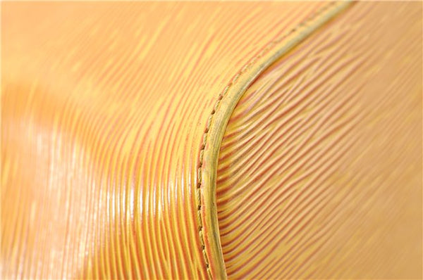 Authentic Louis Vuitton Epi Petit Noe Shoulder Bag Yellow M44109 LV J1813