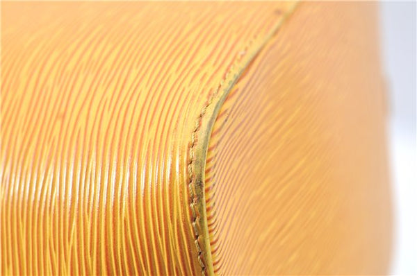 Authentic Louis Vuitton Epi Petit Noe Shoulder Bag Yellow M44109 LV J1813