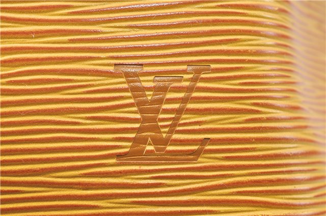 Authentic Louis Vuitton Epi Petit Noe Shoulder Bag Yellow M44109 LV J1813
