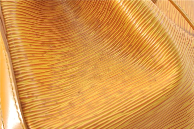 Authentic Louis Vuitton Epi Petit Noe Shoulder Bag Yellow M44109 LV J1813