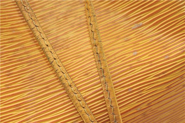 Authentic Louis Vuitton Epi Petit Noe Shoulder Bag Yellow M44109 LV J1813