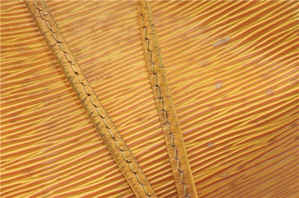 Authentic Louis Vuitton Epi Petit Noe Shoulder Bag Yellow M44109 LV J1813