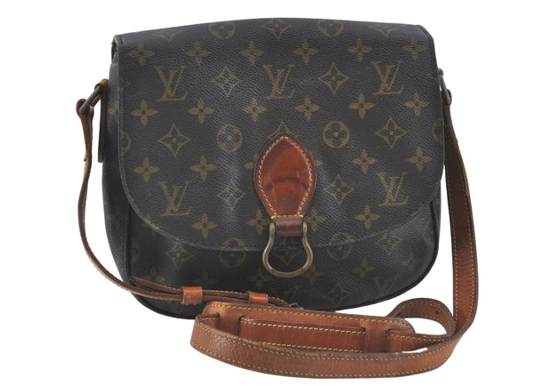 Auth Louis Vuitton Monogram Saint Cloud GM Shoulder Cross Bag M51242 LV J1815