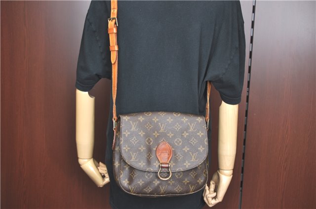 Auth Louis Vuitton Monogram Saint Cloud GM Shoulder Cross Bag M51242 LV J1815