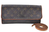 Authentic Louis Vuitton Monogram Pochette Twin GM Shoulder Bag M51852 LV J1818