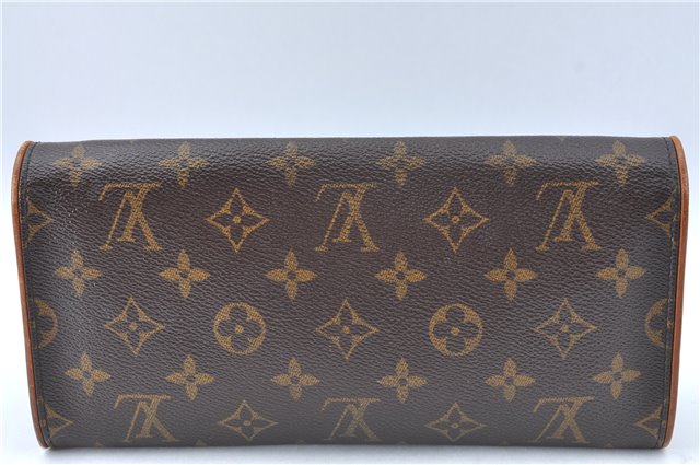 Authentic Louis Vuitton Monogram Pochette Twin GM Shoulder Bag M51852 LV J1818