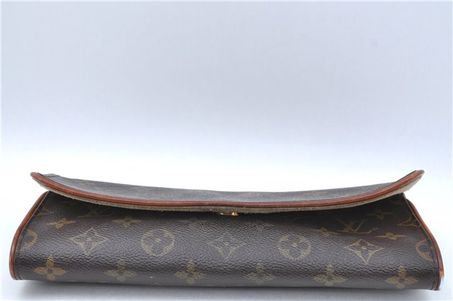 Authentic Louis Vuitton Monogram Pochette Twin GM Shoulder Bag M51852 LV J1818