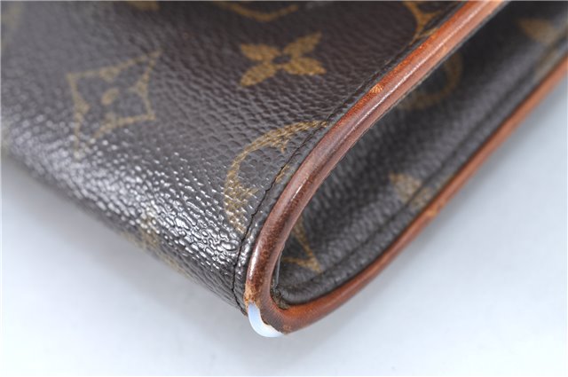 Authentic Louis Vuitton Monogram Pochette Twin GM Shoulder Bag M51852 LV J1818