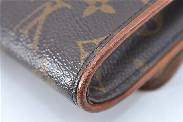 Authentic Louis Vuitton Monogram Pochette Twin GM Shoulder Bag M51852 LV J1818