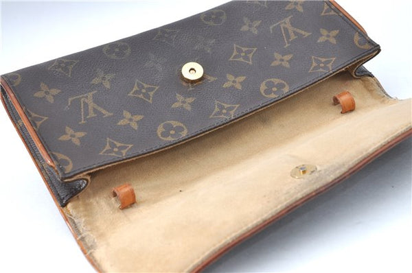 Authentic Louis Vuitton Monogram Pochette Twin GM Shoulder Bag M51852 LV J1818