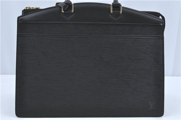 Authentic Louis Vuitton Epi Riviera Hand Bag Black M48182 LV J1819