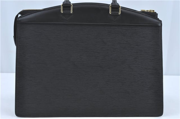 Authentic Louis Vuitton Epi Riviera Hand Bag Black M48182 LV J1819