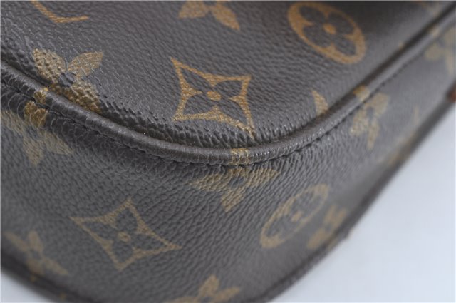 Auth Louis Vuitton Monogram Saint Cloud MM Shoulder Cross Bag M51243 LV J1820