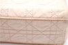 Authentic Christian Dior Cannage Nylon 2Way Shoulder Hand Bag Light Pink J1821