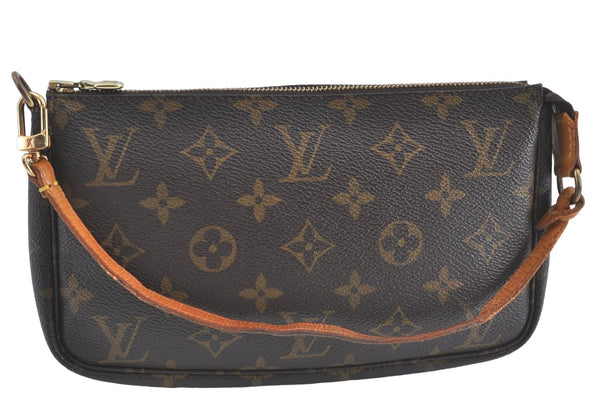 Authentic Louis Vuitton Monogram Pochette Accessoires Pouch M51980 LV J1823