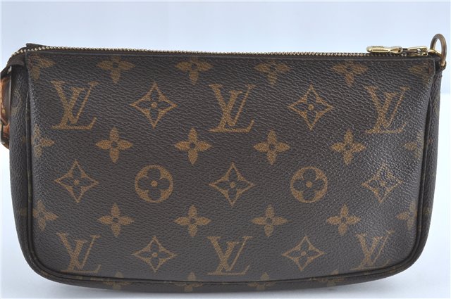 Authentic Louis Vuitton Monogram Pochette Accessoires Pouch M51980 LV J1823