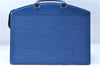 Authentic Louis Vuitton Epi Riviera Hand Bag Blue M48185 LV J1824