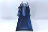 Authentic Louis Vuitton Epi Riviera Hand Bag Blue M48185 LV J1824