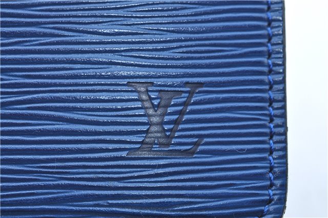 Authentic Louis Vuitton Epi Riviera Hand Bag Blue M48185 LV J1824